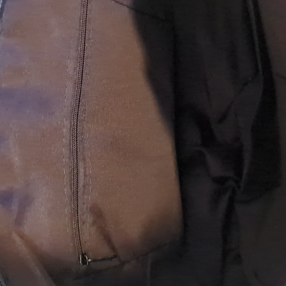 Satchel Crossbody Bag Leather Look Casual Shoulder Handbag Taupe/Brown Medium - Picture 8 of 14